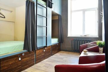 Четырехместный номер в  Rolling Stones hostel